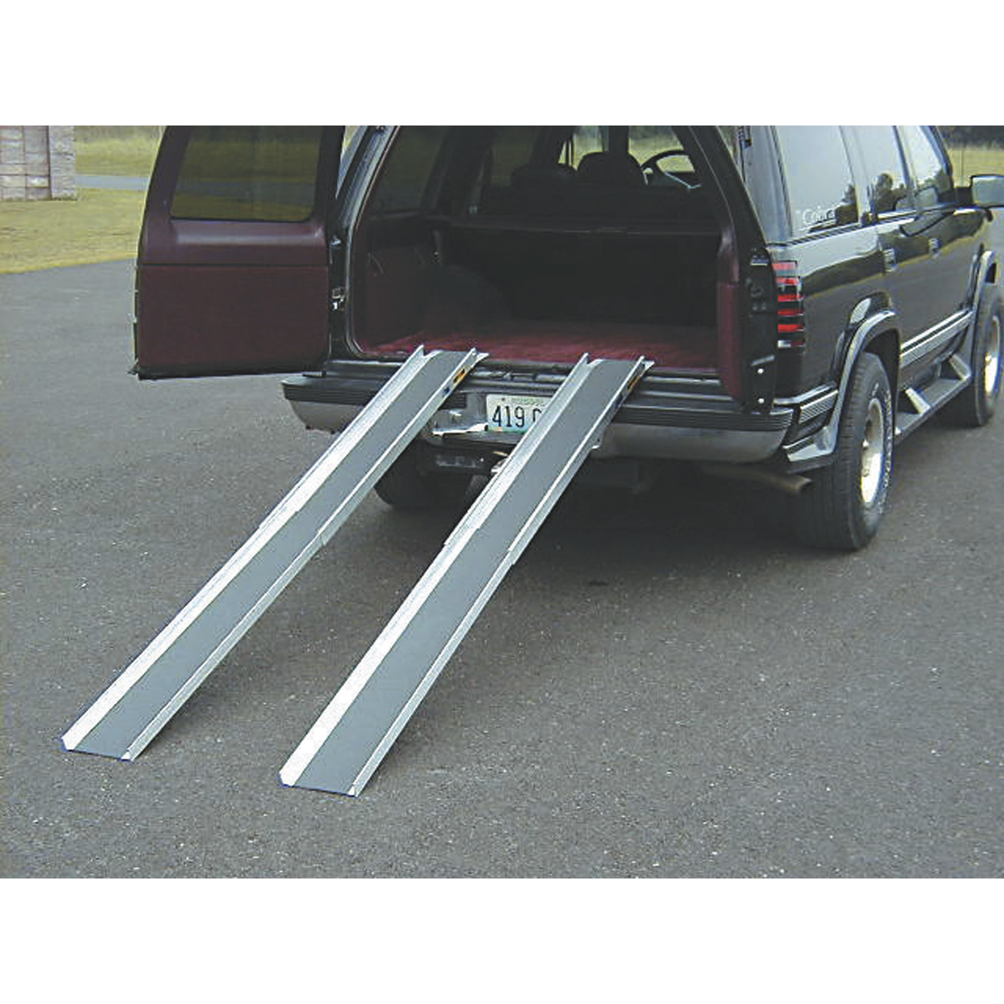 Five Star Telescoping Aluminum Ramp Set, 450-Lb. Capacity Per Set, 54in. to 94in.L
